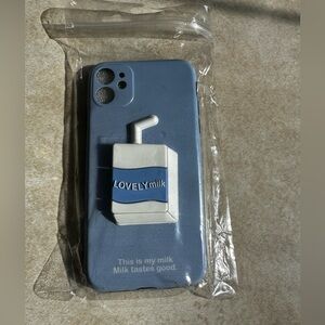 NEW iPhone 11 Silicon Case - Embossed Milk Box